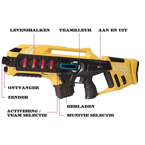 Lasergame gun - Geel